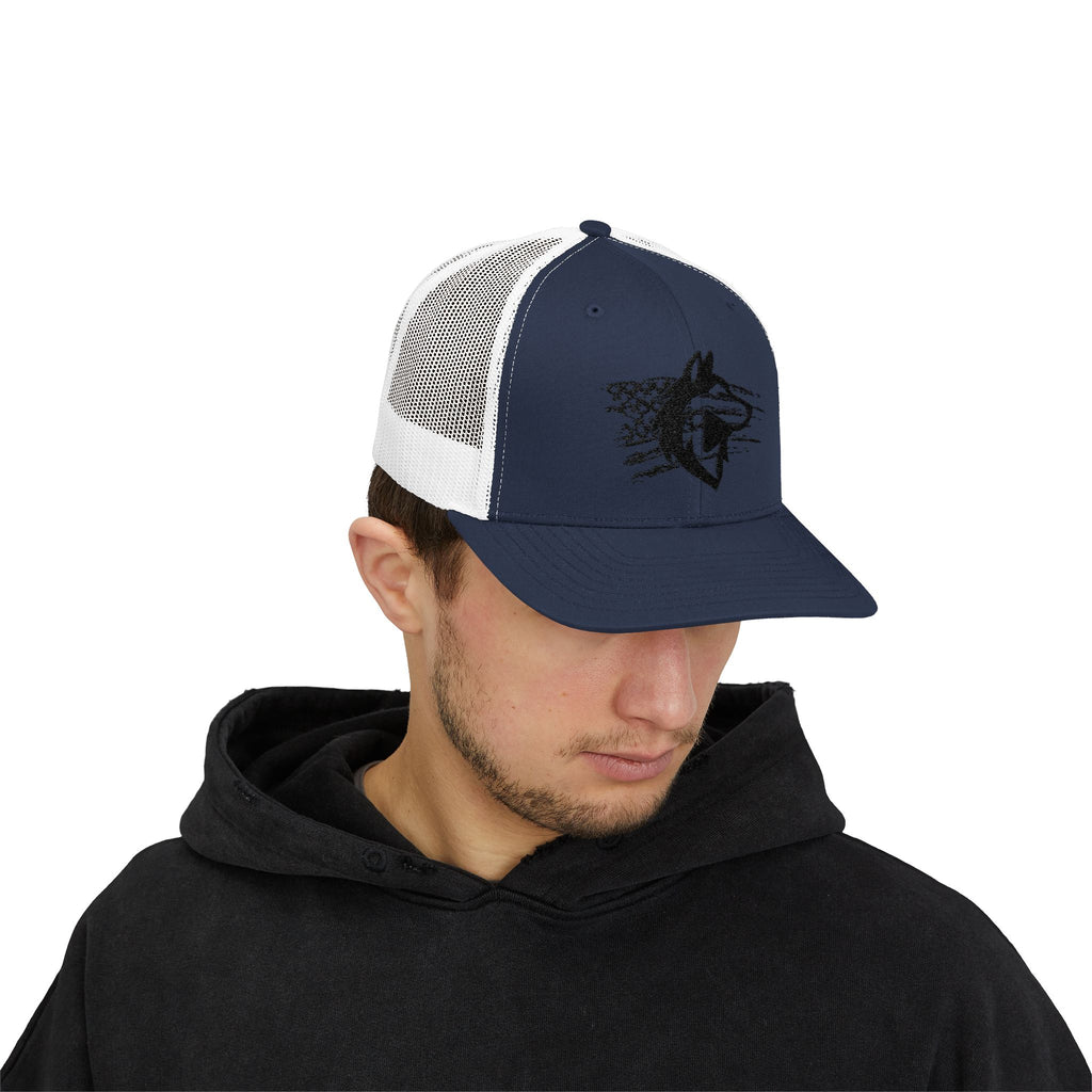 Wolf Graphic Snapback Trucker Cap | Stylish Outdoor Hat, Perfect Gift for Animal Lovers, Ideal for Hiking, Camping, Festivals