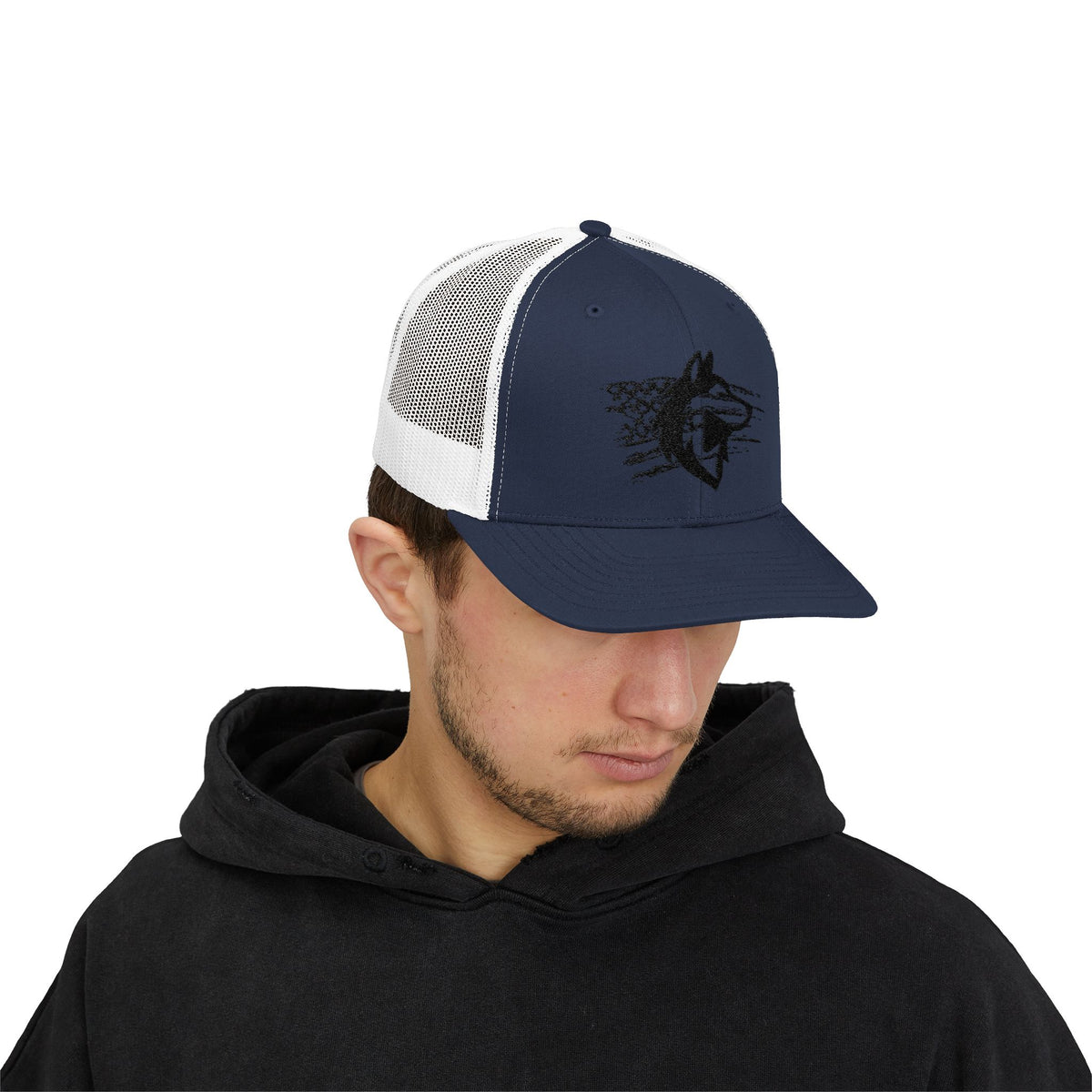 Wolf Graphic Snapback Trucker Cap | Stylish Outdoor Hat, Perfect Gift for Animal Lovers, Ideal for Hiking, Camping, Festivals