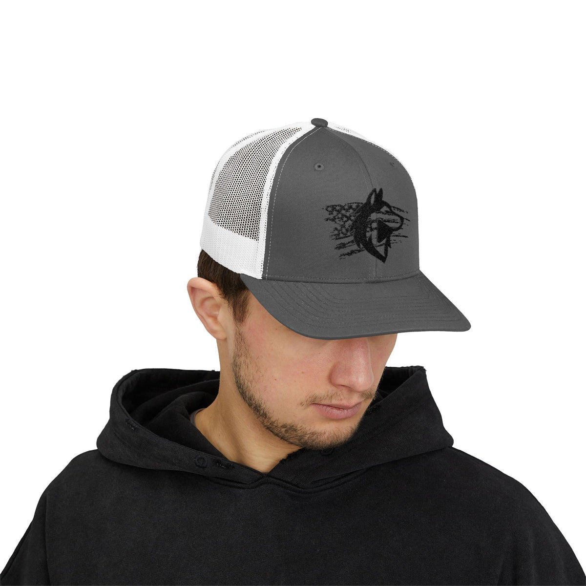 Wolf Graphic Snapback Trucker Cap | Stylish Outdoor Hat, Perfect Gift for Animal Lovers, Ideal for Hiking, Camping, Festivals